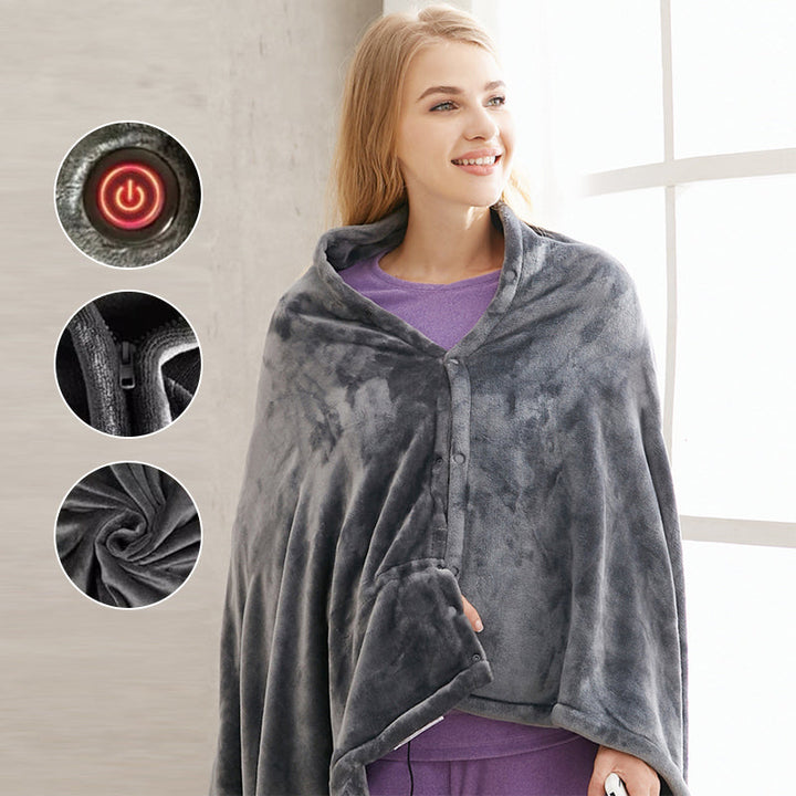 Myslunda™ USB-värmesjal för axlarna i dubbelsidig fleece