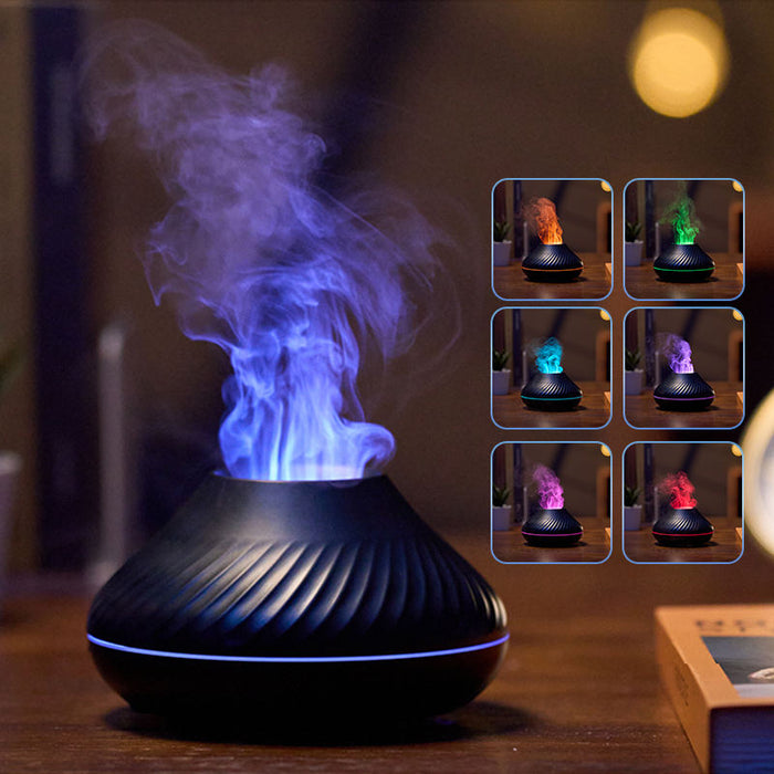 Myslunda RGB flamdiffuser och nattlampa med 130 ml vattentank