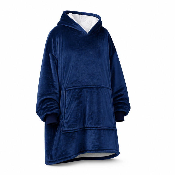 Oversize filthoodie i plyschfleece, en storlek passar alla