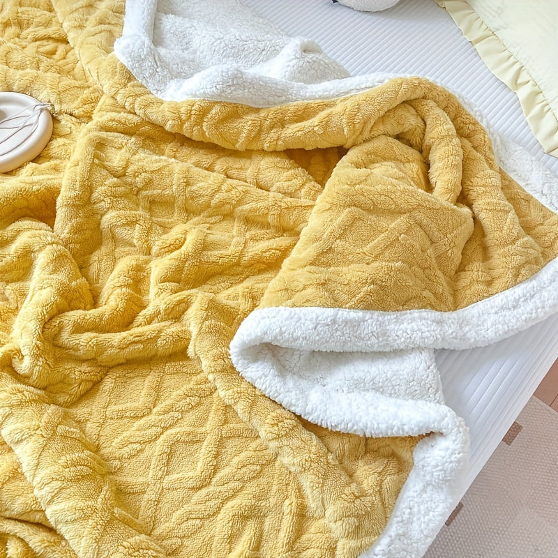 CozyNest - Vändbar Fleece Filt för Höst och Vinter