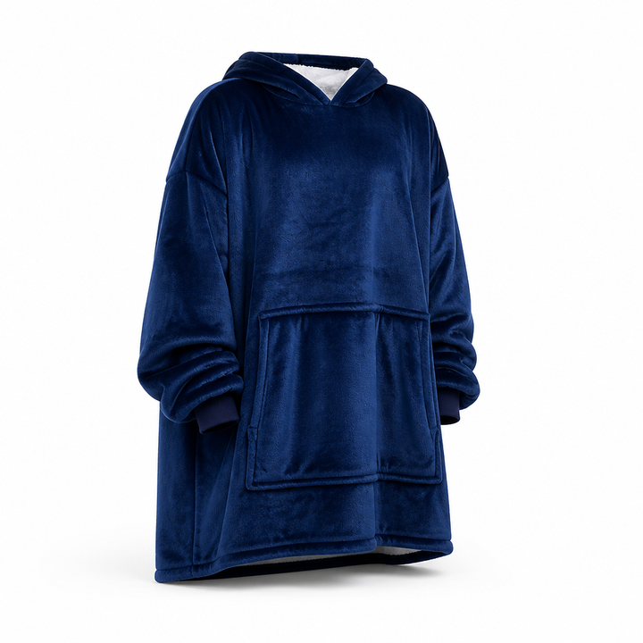 Oversize filthoodie i plyschfleece, en storlek passar alla
