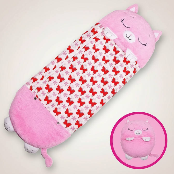 Animal Form Barn Sovande Påse med Vikbar PilLåg Design och Andningsbar Tyg
