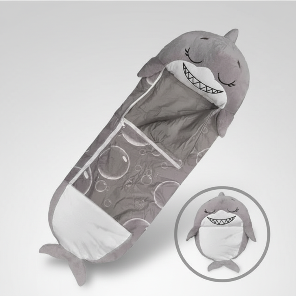 Animal Form Barn Sovande Påse med Vikbar PilLåg Design och Andningsbar Tyg