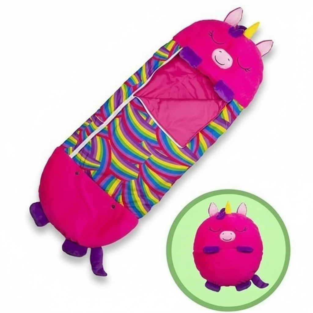 Animal Form Barn Sovande Påse med Vikbar PilLåg Design och Andningsbar Tyg