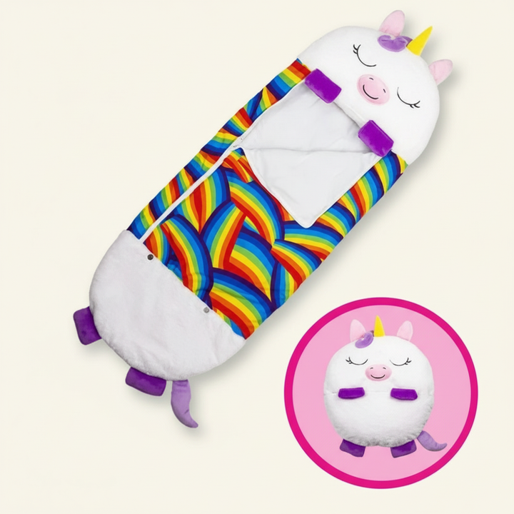 Animal Form Barn Sovande Påse med Vikbar PilLåg Design och Andningsbar Tyg