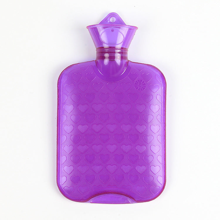 Värmeflaska 1–2 liter i tjock PVC med lock