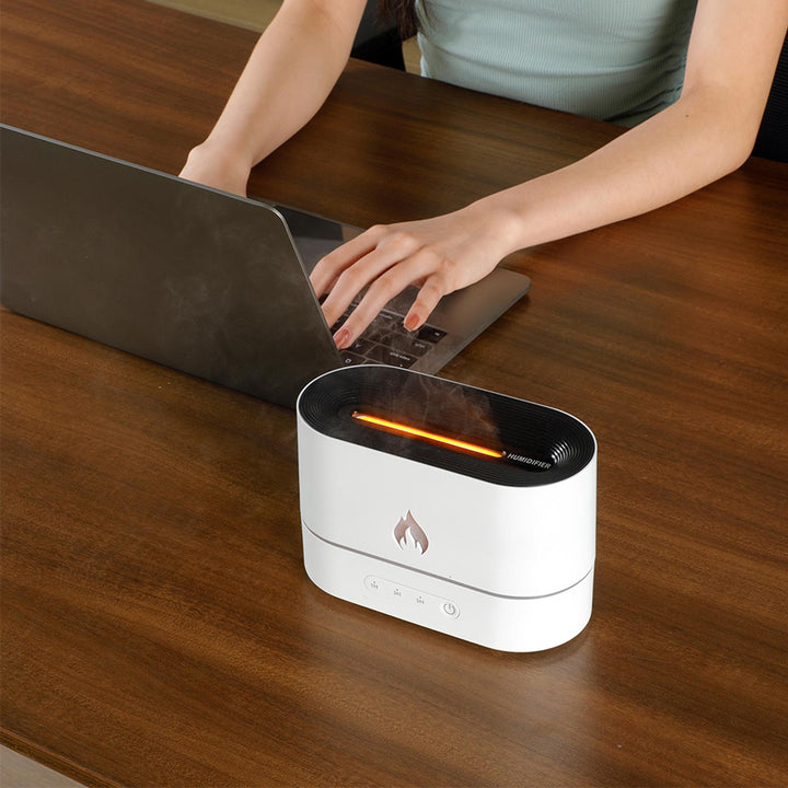 Vulkan diffuser i fyrkantig form med timer, USB och 10 m²