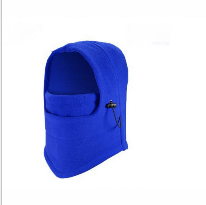 Fleece balaclava med dragsko