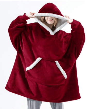 Oversize filthoodie med stor luva – mysig och varm