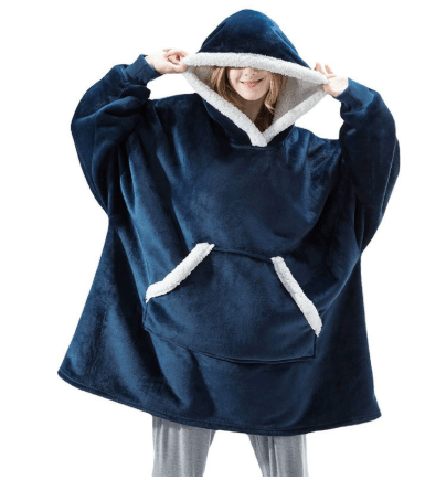 Oversize filthoodie med stor luva – mysig och varm