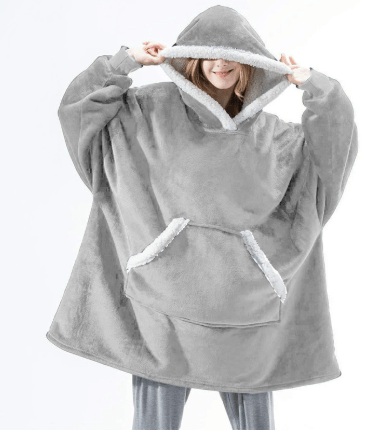 Myslunda™ Oversize filthoodie med stor luva – mysig och varm