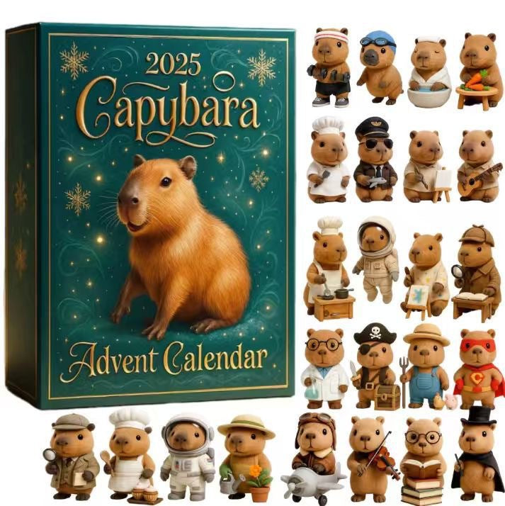 Adventskalender med akrylhängen till julgranen