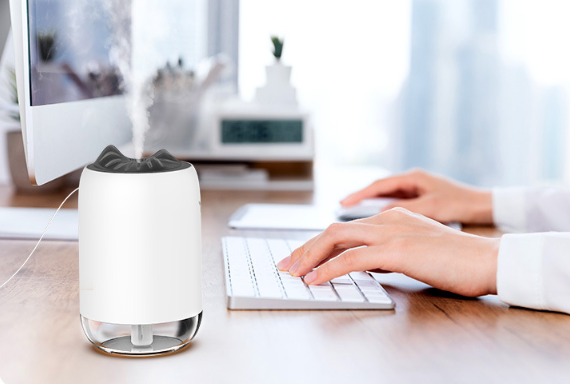 Mini luftfuktare USB 260 ml med nattljus för hem och bil