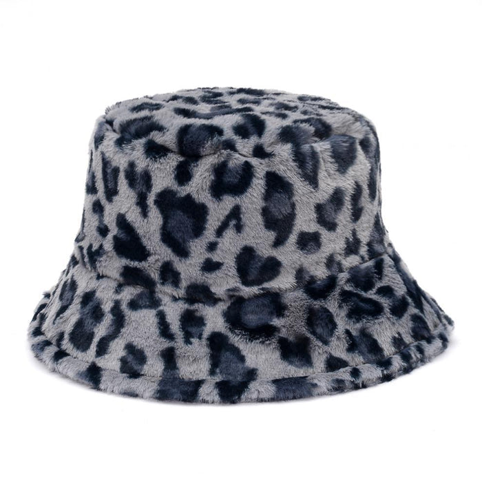 Myslunda Fluffig buckethatt i fuskpäls med justerbar passform