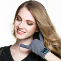 Stickade vantar med inbyggt bluetooth-headset