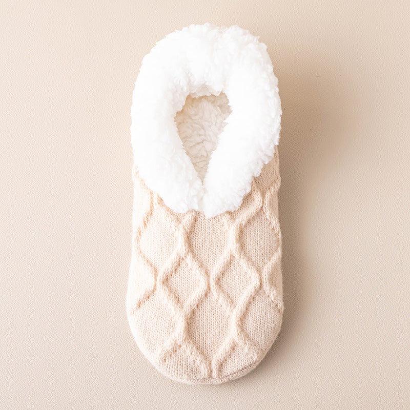 Korta halksockor med rutmönster i rosa