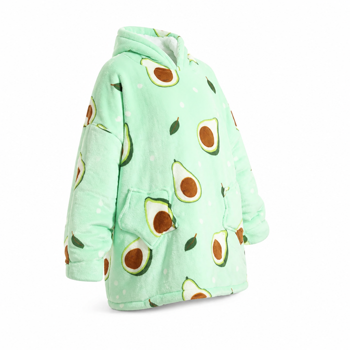 Myslunda™ Oversize filthoodie i plyschfleece, en storlek passar alla