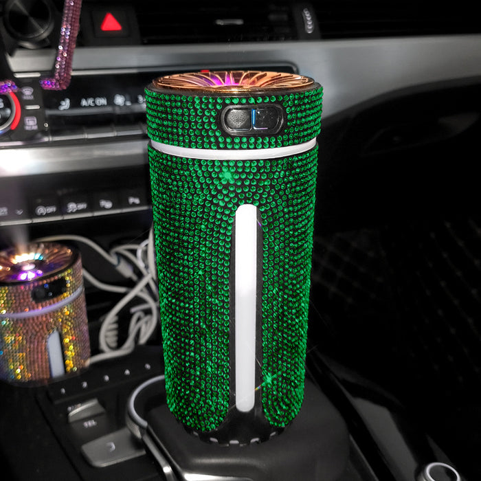 Myslunda Glittrig doftspridare för bilen med färgljus
