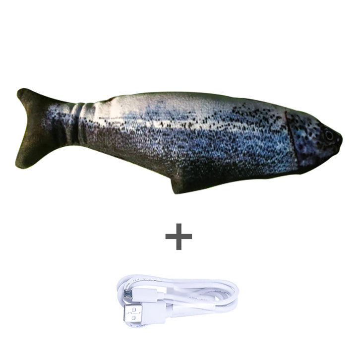 Sprattlande orange fisk kattleksak