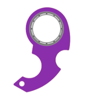 Myslunda Fidget spinner-nyckelring med flasköppnare