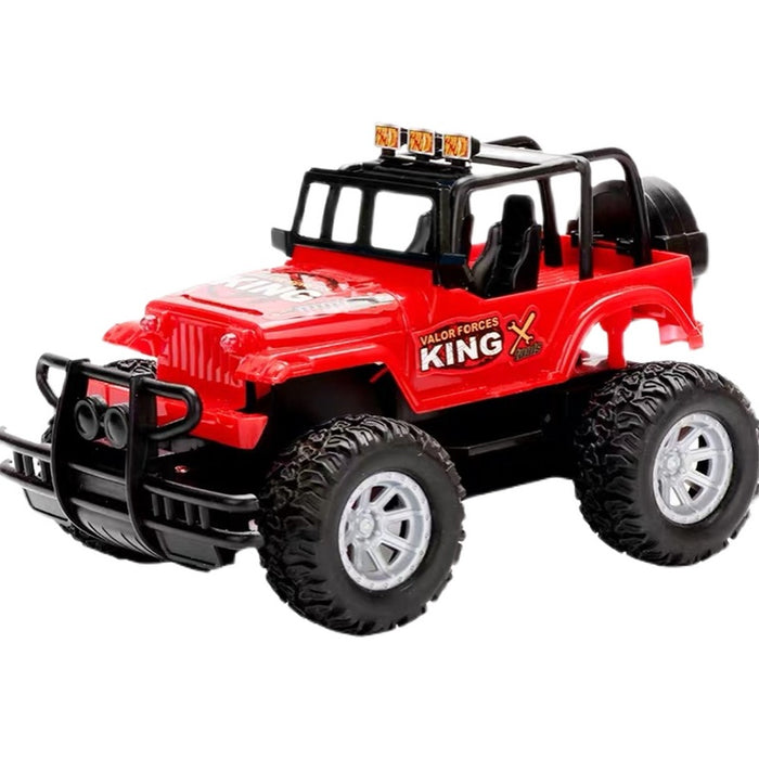 Myslunda Radiostyrd jeep med strålkastare och grova däck