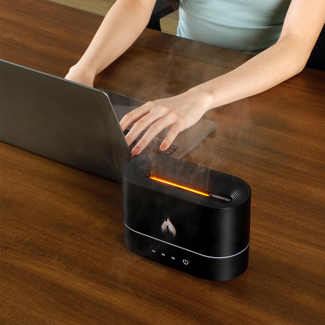 Vulkan diffuser i fyrkantig form med timer, USB och 10 m²