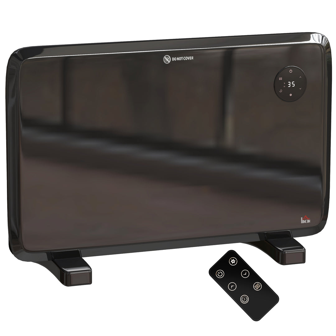 Svart smalt panelelement med LED-panel