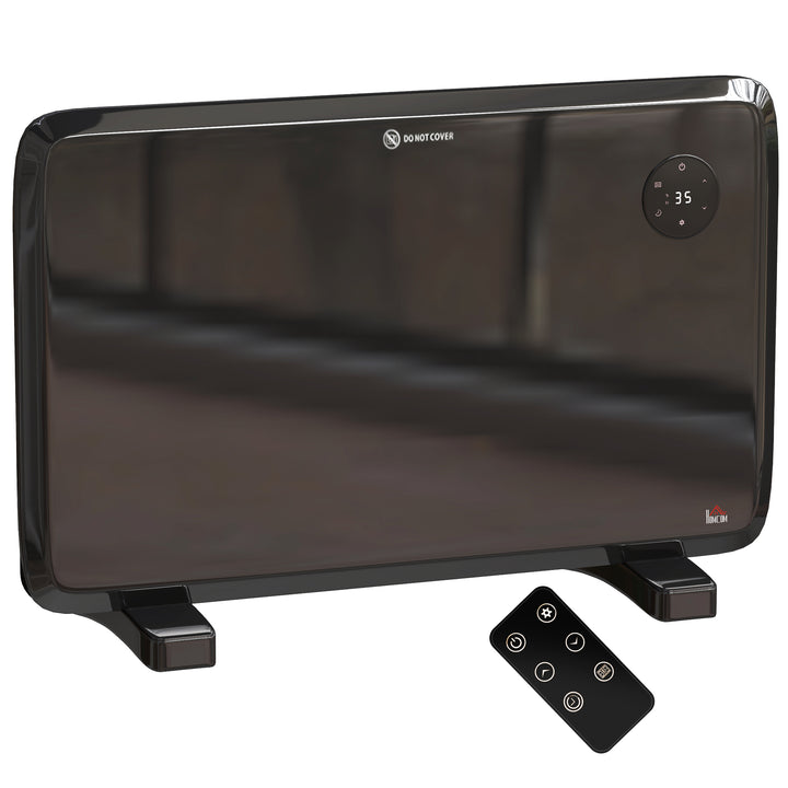 Svart smalt panelelement med LED-panel