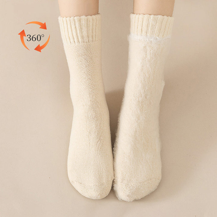 Fleecefodrade termosockor, förpackning med 3 par