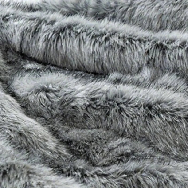 Myslunda™ Fluffig filt i fuskpäls med förstärkta kanter