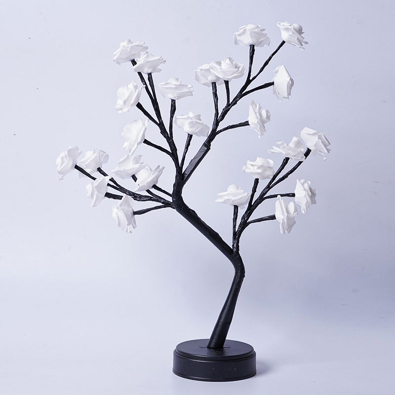 Roslampa med LED – dekorativ nattlampa som present