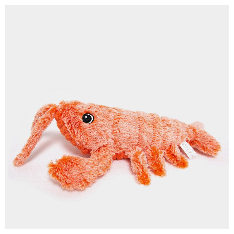 Orange plyschhummer kattleksak