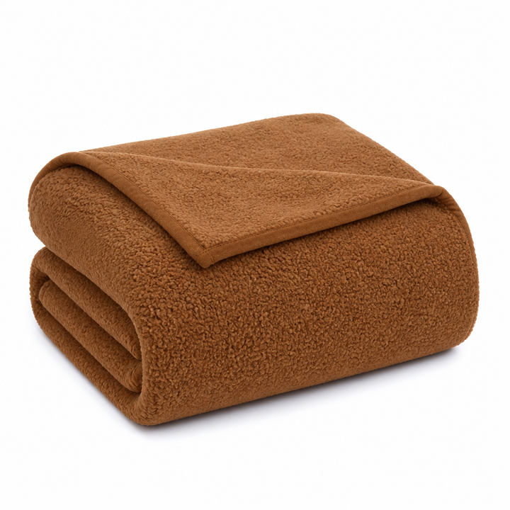 Vattentät plyschfilt i mikrofiber för säng och soffa