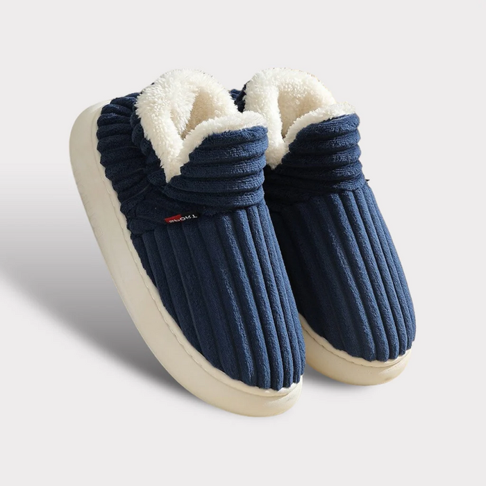Myslunda™ Fluffiga vintertofflor i fleece med tjock halkfri sula