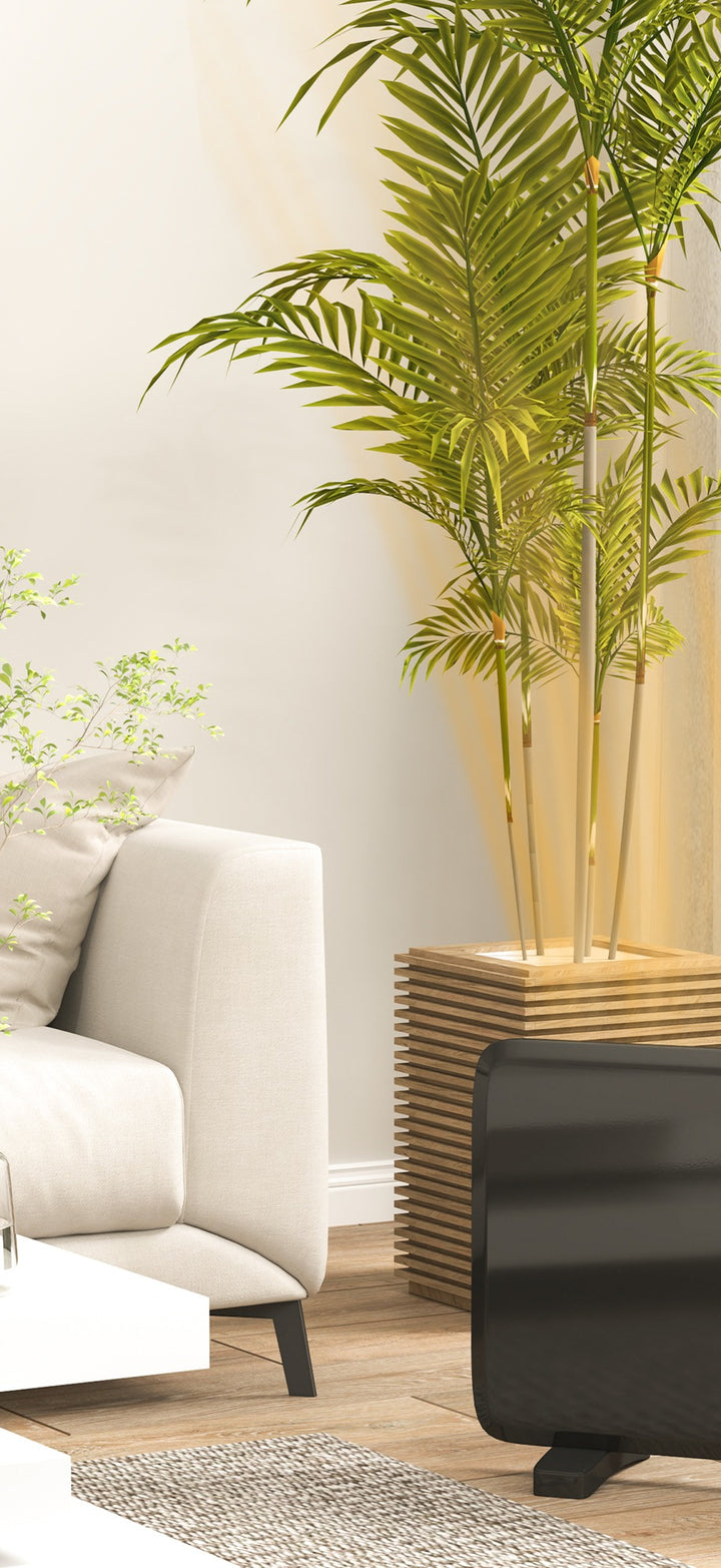 Svart smalt panelelement med LED-panel