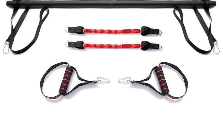 Pilatesstång med motståndsband