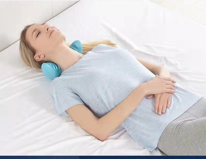 Nackkudde i skum med massagepunkter