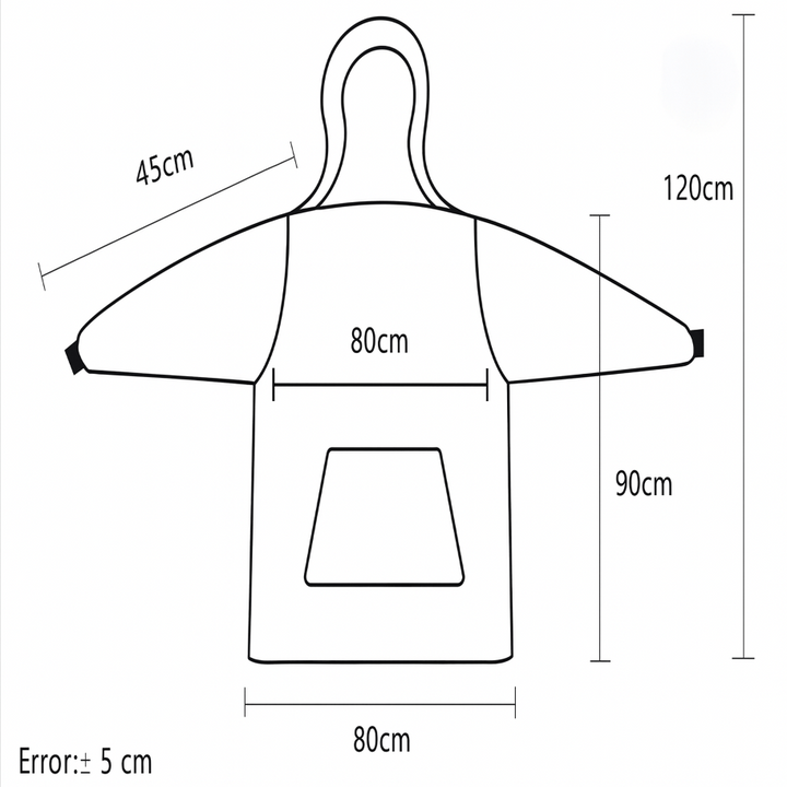 Oversize filthoodie med stor luva – mysig och varm