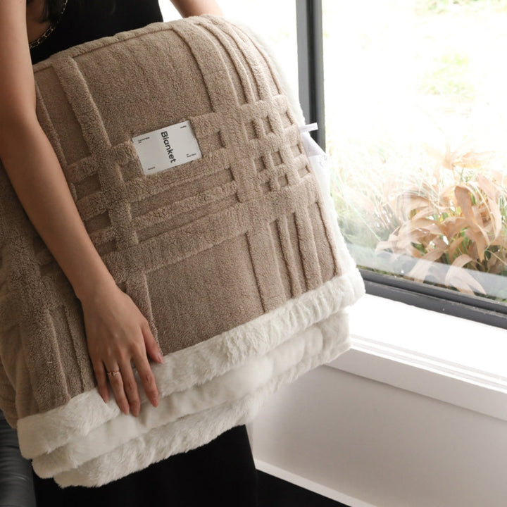 Cosmo Fluffig Vinter Three-Dimensional Varm Filt