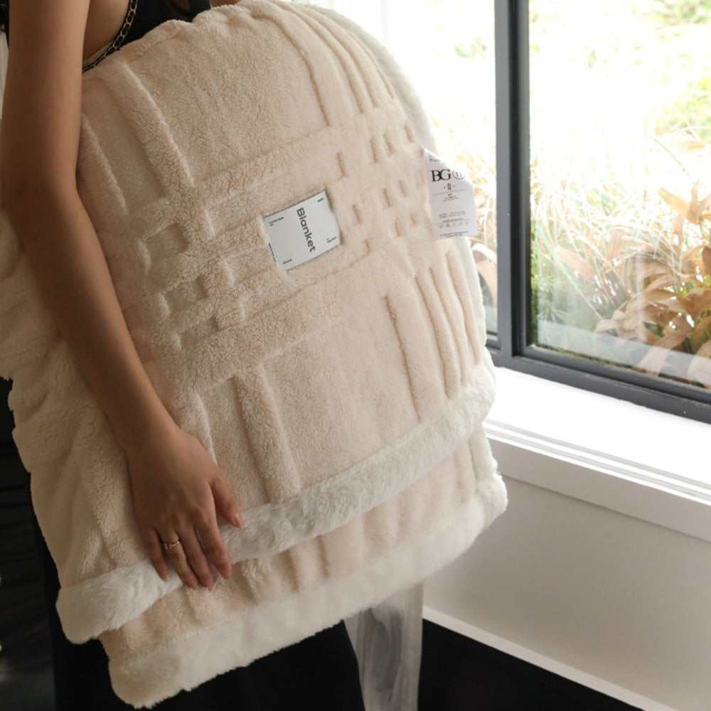 Cosmo Fluffig Vinter Three-Dimensional Varm Filt