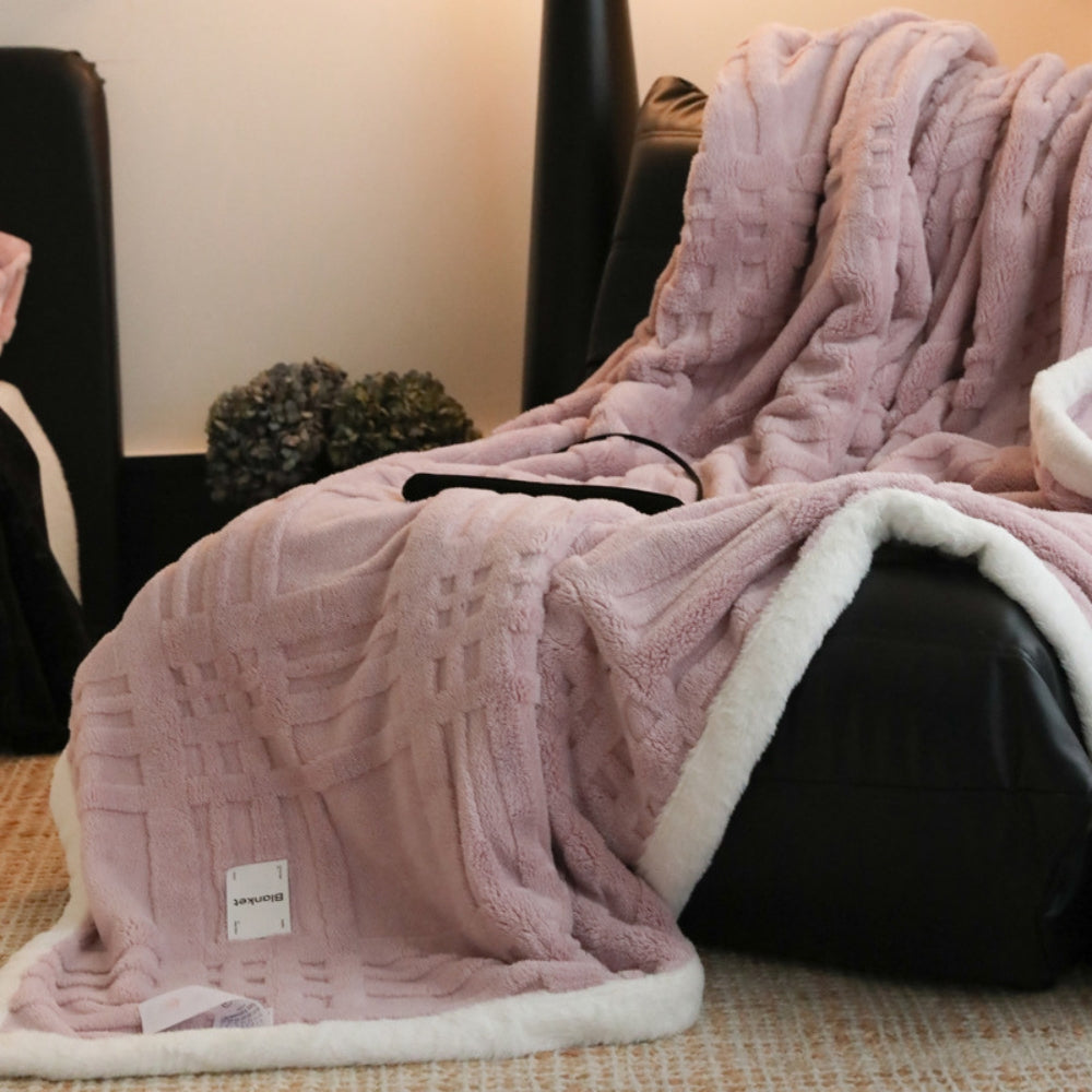 Cosmo Fluffig Vinter Three-Dimensional Varm Filt