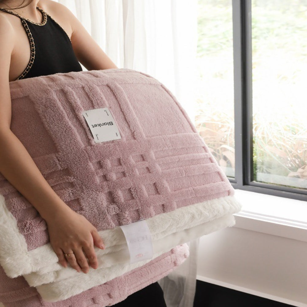 Cosmo Fluffig Vinter Three-Dimensional Varm Filt
