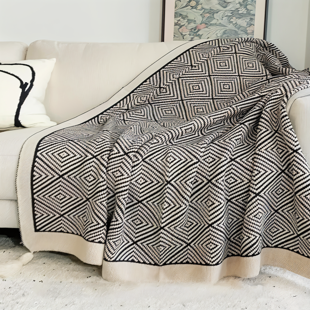GeoComfort Fleece Filtar – Mjuk, lätt polyester med modern print