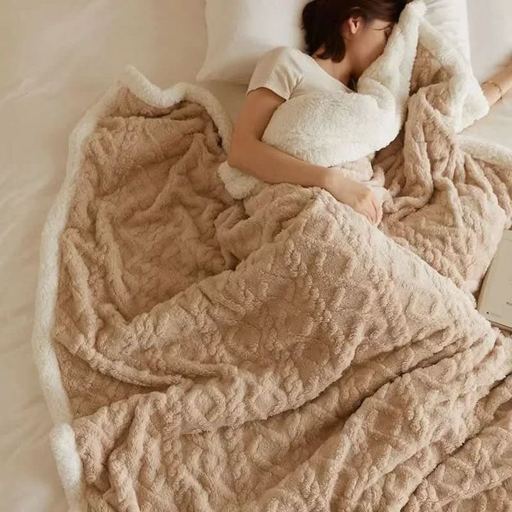 Fluffig vinter filt för maximal värme