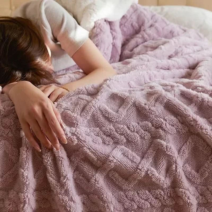 Fluffig vinter filt för maximal värme