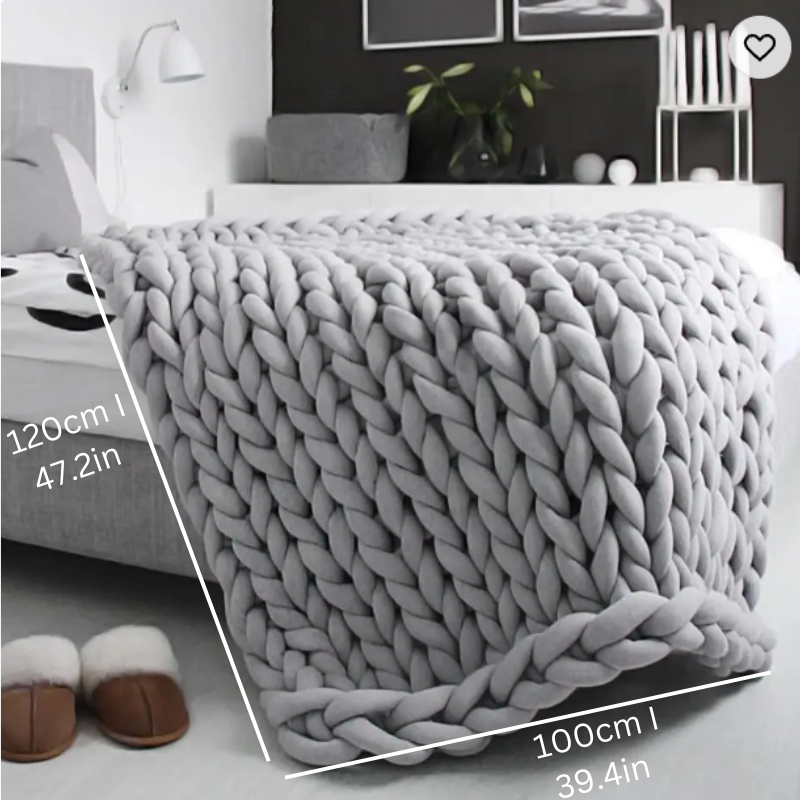 Dreamblanket Sömn Filt – Kviltad Organic Bomull Filt för Avkoppling och Stresslindring