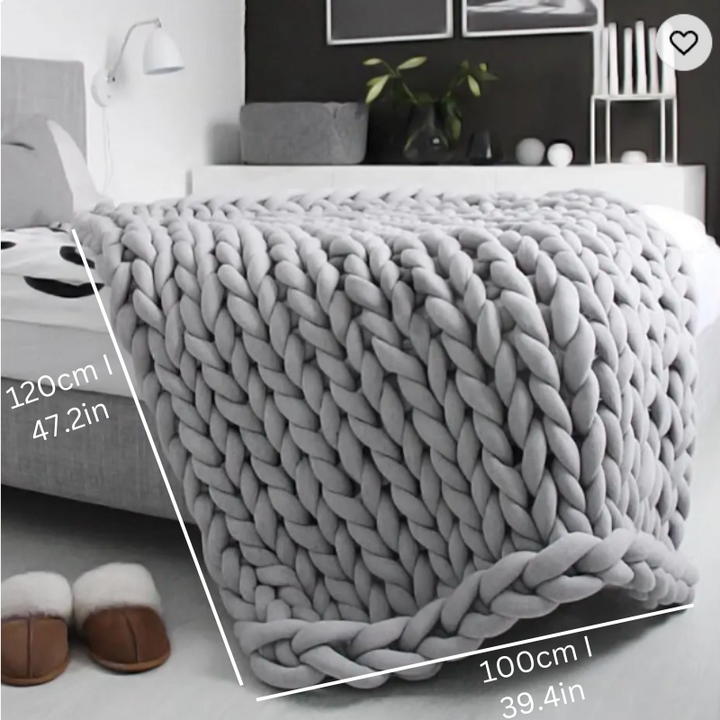 Dreamblanket Sömn Filt – Kviltad Organic Bomull Filt för Avkoppling och Stresslindring