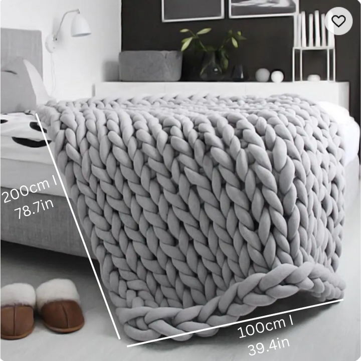 Dreamblanket Sömn Filt – Kviltad Organic Bomull Filt för Avkoppling och Stresslindring