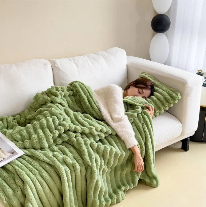 Fluffig fleecefilt – lätt, mjuk och tvättbar i 30 grader