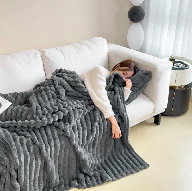 Fluffig fleecefilt – lätt, mjuk och tvättbar i 30 grader